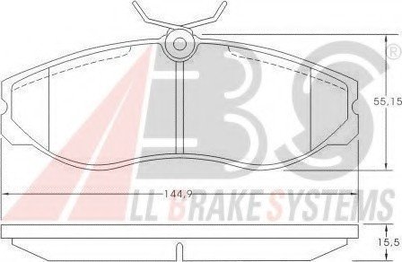 Колодка торм. FORD передн. ABS 36861