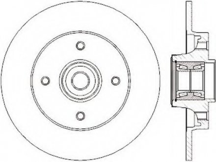 Тормозной диск Jurid 562374J (фото 1)