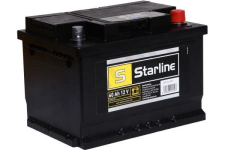 Аккумулятор STARLINE, R"+" 60Ah, En540 (242 x 175 x 175) правый "+", B13 виробництво Чехия STARLINE STAR LINE BA SL 60P