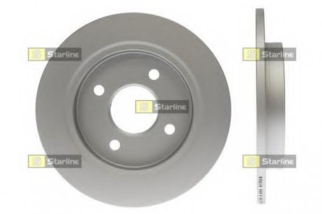 Диск тормозной окрашенный (антикорозионная обробка) STARLINE STAR LINE PB 1276C