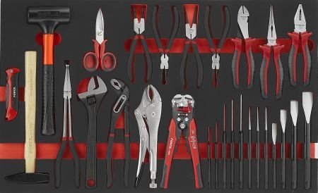 Набор слесарных инструментов в ложементе, 28 предметов FORCE 5286