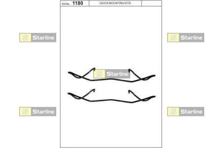 Ремонтный комплект тормозных колодок STARLINE STAR LINE BD PR18