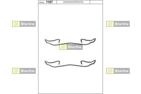 Ремонтный комплект тормозных колодок STARLINE STAR LINE BD PR19