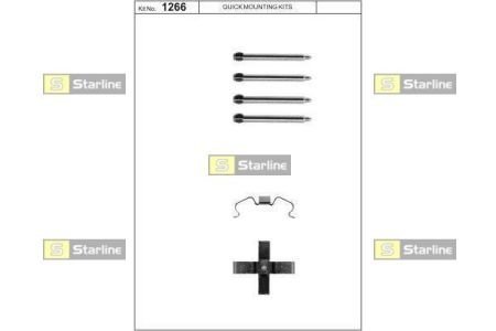 Ремонтный комплект тормозных колодок STARLINE STAR LINE BD PR40