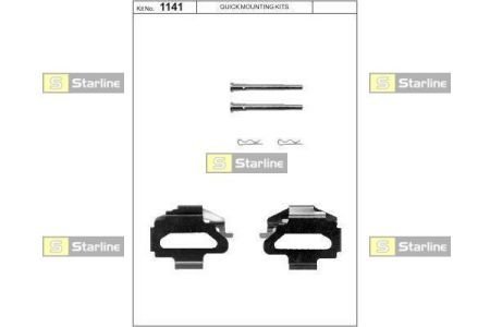 Ремонтный комплект тормозных колодок STAR LINE BD PR42 (фото 1)
