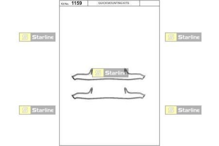 Ремонтный комплект тормозных колодок STAR LINE BD PR45 (фото 1)