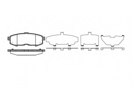 Колодки тормозные дисковые, к-кт. ROADHOUSE Road House 2116000