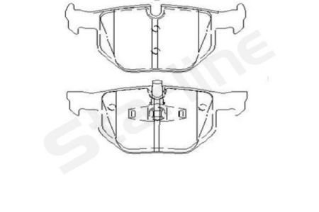 Колодки тормозные дисковые, к-кт. STARLINE STAR LINE BD S452