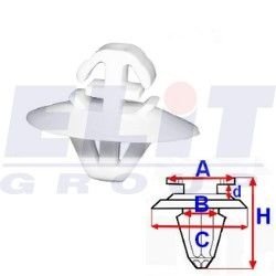 Клипса боковых молдингов (к-т:10 шт) ELIT C60394