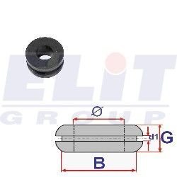 Резиновая втулка салона (к-т:10 шт) ELIT C60485