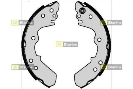 Барабанные тормозные колодки STARLINE STAR LINE BC 06340