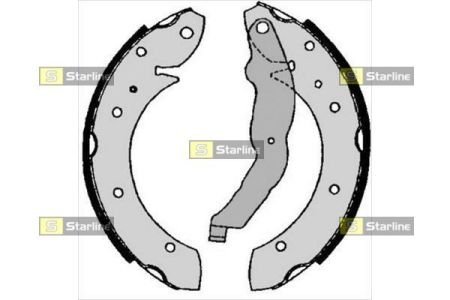 Барабанные тормозные колодки STAR LINE BC 06860 (фото 1)