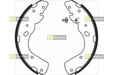 Барабанные тормозные колодки STARLINE STAR LINE BC 08450