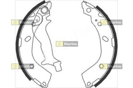 Барабанные тормозные колодки STARLINE STAR LINE BC 08760