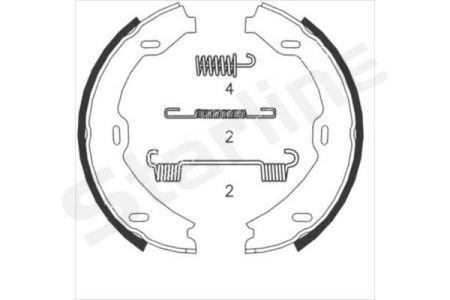 Барабанные тормозные колодки STARLINE STAR LINE BC 08880