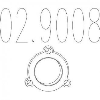 Монтажное кольцо выхлопной системы MTS 02.9008 (фото 1)