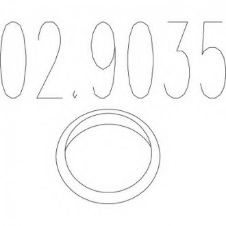 Монтажное кольцо выхлопной системы MTS 02.9035