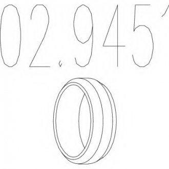 Монтажное кольцо выхлопной системы MTS 02.9451 (фото 1)