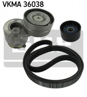 Поликлиновой ременный комплект SKF VKMA 36038 (фото 1)