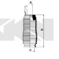Пыльник рулевого механизма SPIDAN GKN 83758