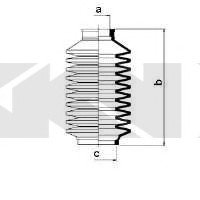 Пыльник рулевого механизма GKN 83762 (фото 1)