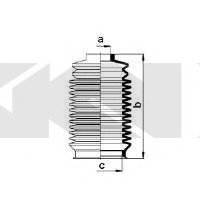 Пыльник рулевого механизма GKN 83867 (фото 1)