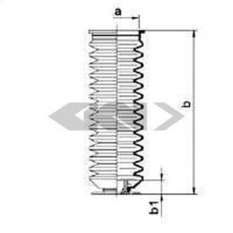 Пыльник рулевого механизма SPIDAN GKN 84006