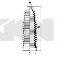Пыльник рулевого механизма SPIDAN GKN 84076