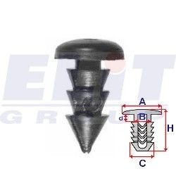 Резиновая заглушка салона (к-т) ELIT R 22037