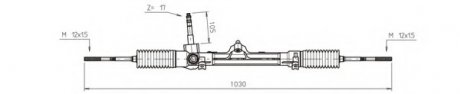 Рейка усилителя руля GENERAL RICAMBI FI4112 (фото 1)