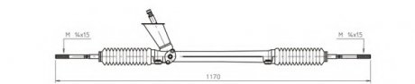 Рейка усилителя руля GENERAL RICAMBI WW4042 (фото 1)