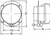 Фара противотуманная HELLA 1N0 008 582-001