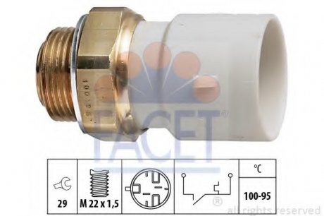 Датчик включения вентилятора Facet 7.5182