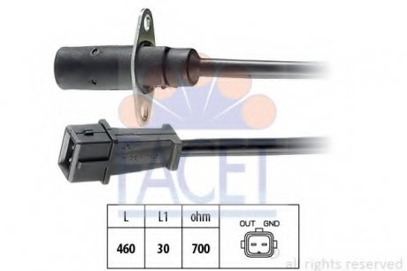 Датчик обертів колінвала Ducato 2.5TDI/2.8JTD 94- Facet 9.0001
