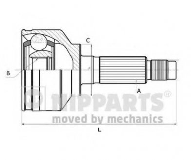 Шарнир приводного вала NIPPARTS N2825036