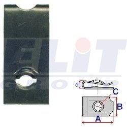 Монтажная пластина салона ELIT R 16036