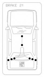 Трос стояночного тормоза COFLE 10.5357 (фото 1)
