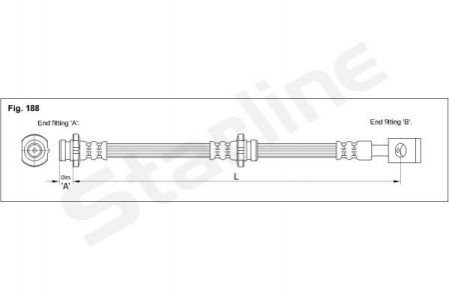 Тормозной шланг STARLINE STAR LINE HA BH.1272