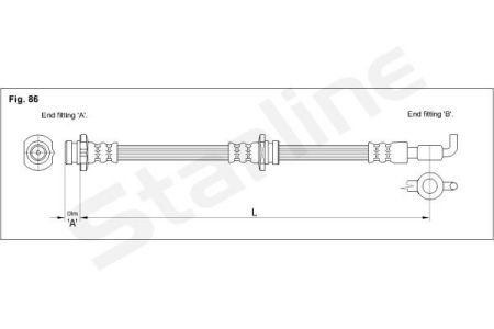 Тормозной шланг STARLINE STAR LINE HA CC.1267