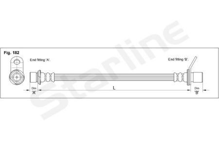 Тормозной шланг STARLINE STAR LINE HA EB.1262