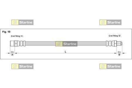 Тормозной шланг STARLINE STAR LINE HA EE.1213