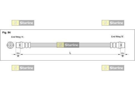 Тормозной шланг STARLINE STAR LINE HA EE.1252