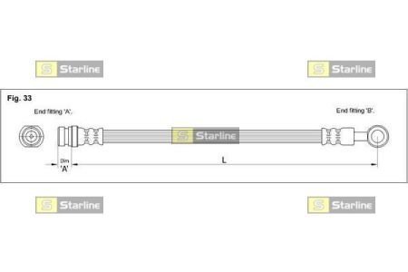 Тормозной шланг STARLINE STAR LINE HA ST.1063