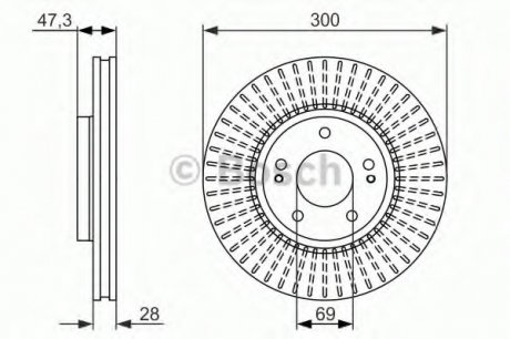 Тормозные диски BOSCH 0 986 479 C51 (фото 1)