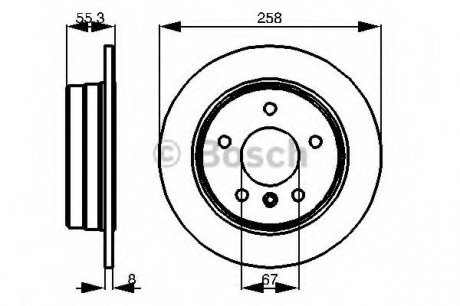 Тормозной диск BOSCH 0 986 479 B36