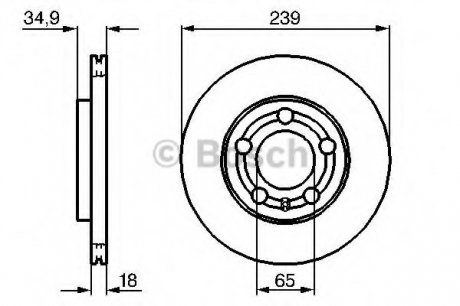 Тормозной диск BOSCH 0 986 479 B62