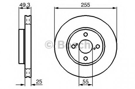 Тормозной диск BOSCH 0 986 479 B70