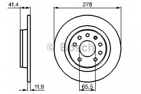 Тормозной диск BOSCH 0 986 479 B74