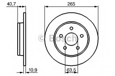 Тормозной диск BOSCH 0 986 479 B80