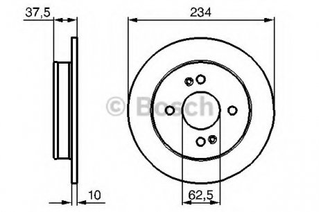 Тормозной диск BOSCH 0 986 479 B95
